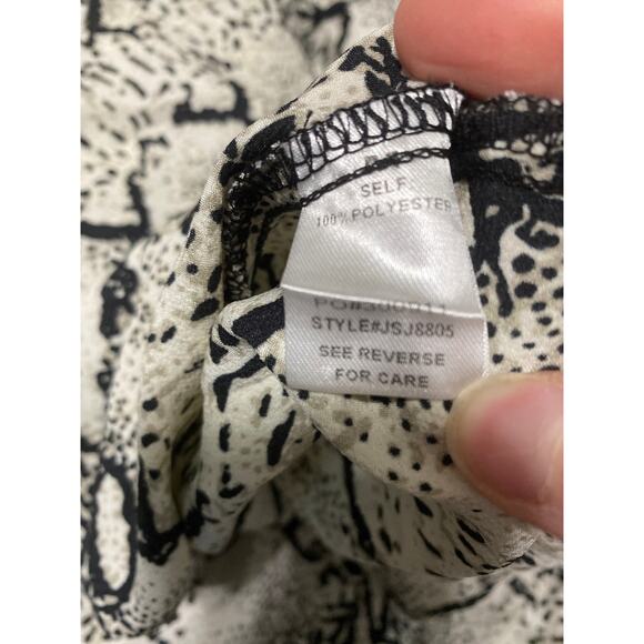 Promesa maxi skirt women’s size M snake print pleated - Picture 7 of 8